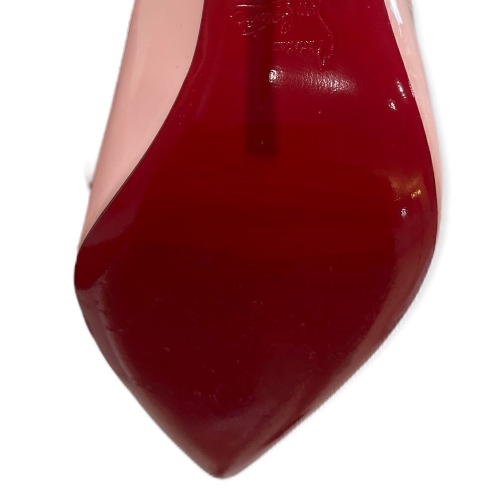 Christian Louboutin Baby Pink Patent Leather So Kate 120 Pumps | Size: 38.5 | - Picture 6 of 15